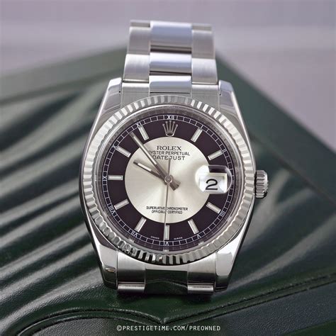 116234 rolex leather strap|Rolex datejust 116234 stainless steel.